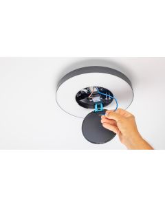 Plafonniere zwart zonder sensor
